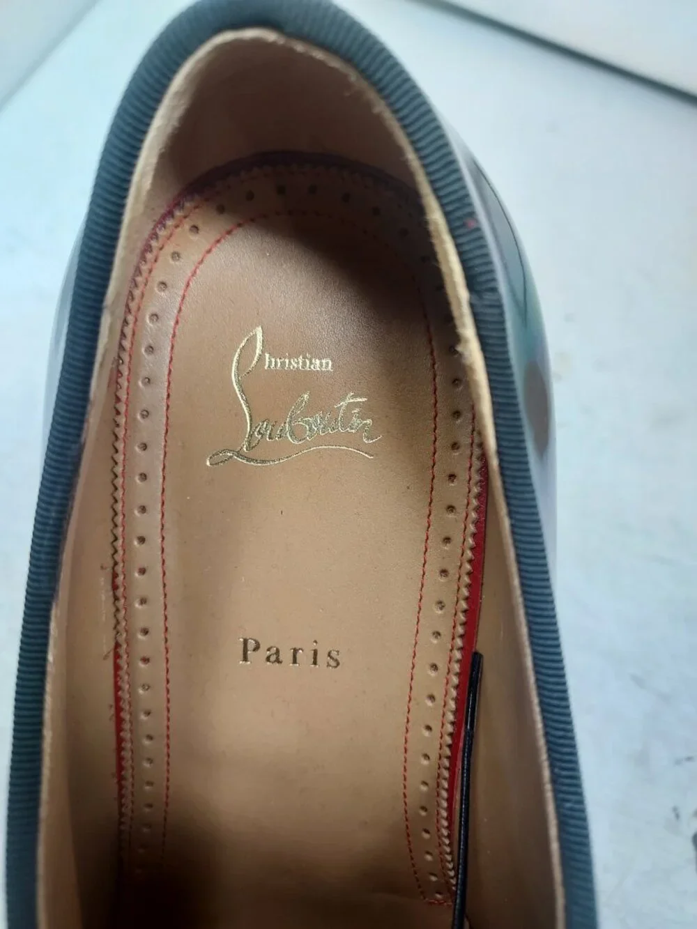 Christian Louboutin Corteo Rainbow RARE Holographic Iridescent Lace Up Shoe